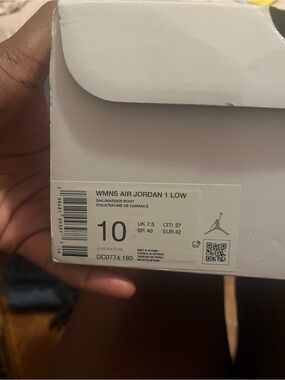 Size 10 Air Jordan 1’s (pink and white)